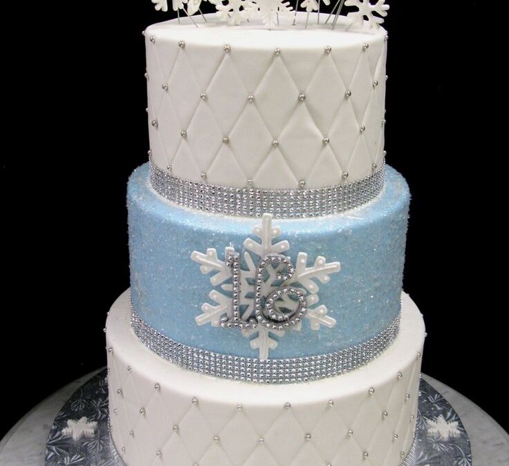 Winter Wonderland Centerpiece or cake topper for Sweet 16